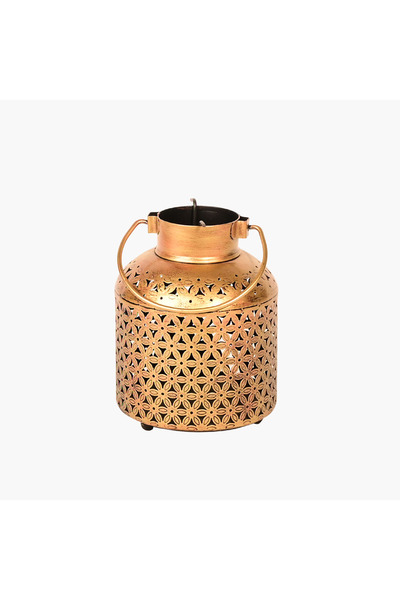 Crafted by Lifestyle Home Carving Decorative Lantern with Handle