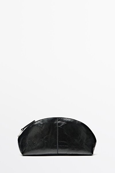 Massimo Dutti Nappa leather toiletries bag