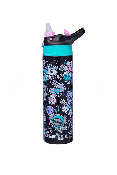 SMIGGLE Stainless Steel Beverage Bottle with Lid 520ml