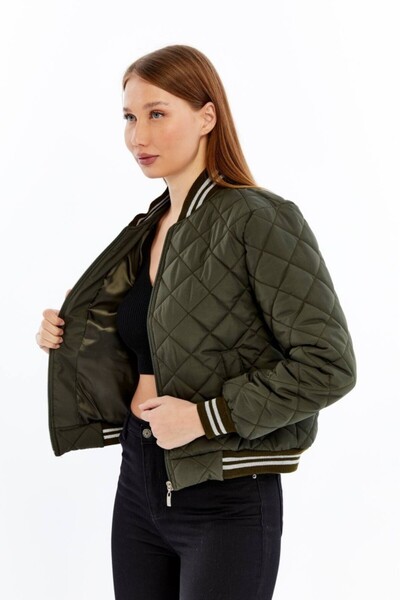 Jamila Kapitone Bomber Crop Kadın Ceket