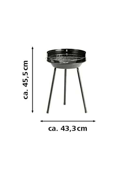 Landmann charcoal grill, 35.5x43.5x45 cm, Black