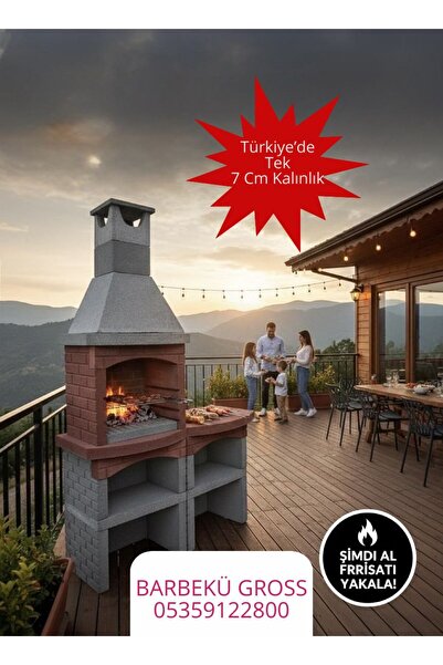 Çrk Yapı 70 LİK HAZIR BETON BARBEKÜ DAVLUMBAZLI MASALI