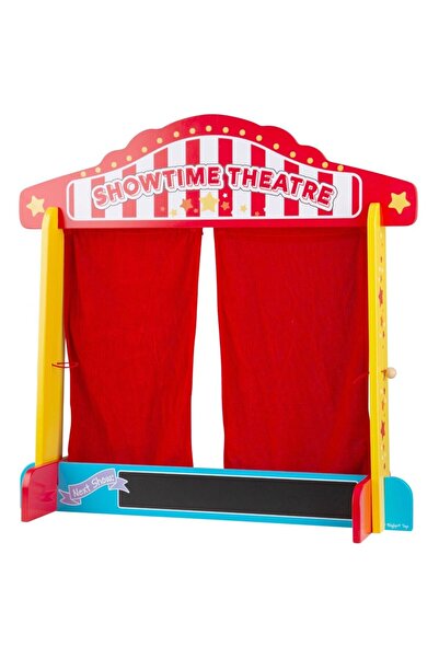 BIGJIGS Toys Teatru de papusi din lemn