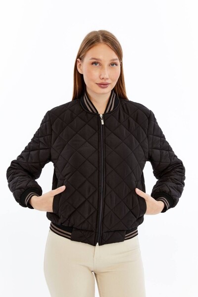 Jamila Kapitone Bomber Crop Kadın Ceket