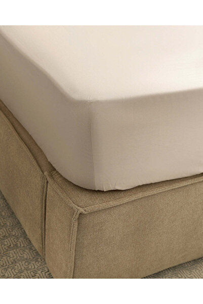 REDTAG Beige Fitted Sheet (Single Size)