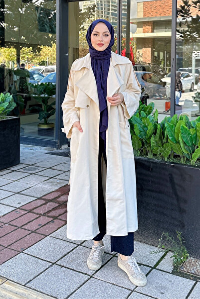 Ovn. Τρεντσάκοτ με ασημί απολέτα - Μπεζ