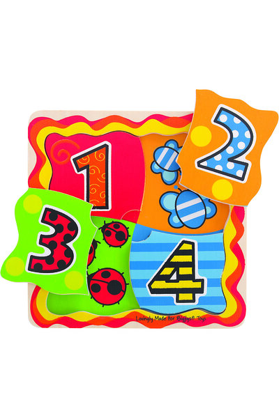 BIGJIGS Toys Primul meu puzzle - numere
