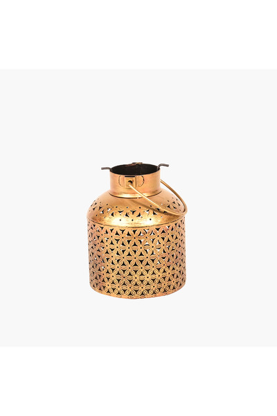Crafted by Lifestyle Home Carving Decorative Lantern with Handle