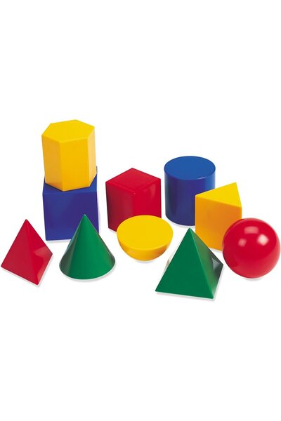 Learning Resources Corpuri geometrice din plastic - 10 piese