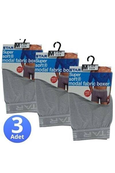 Kocabey Σετ μπόξερ 3 τεμαχίων Modal ανδρικό με ζώνη μέσης – Υπεραπαλή υφή που αναπνέει
