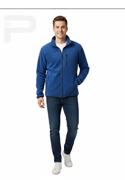 Erkek Unisex Tam Fermuarlı 280 gr 3 Cepli Polar Outdoor Ceket