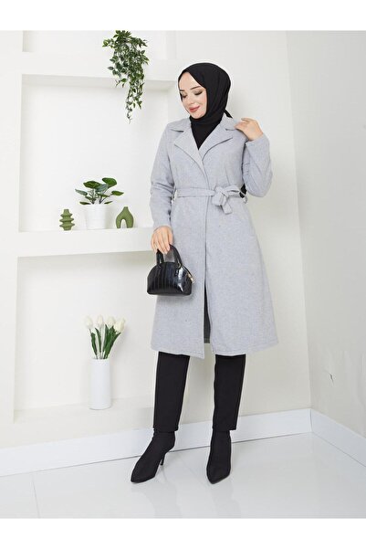 Rema Standard Sleeve with Pocket Detail Without Lining, 110 cm Length, Cashmere Coat