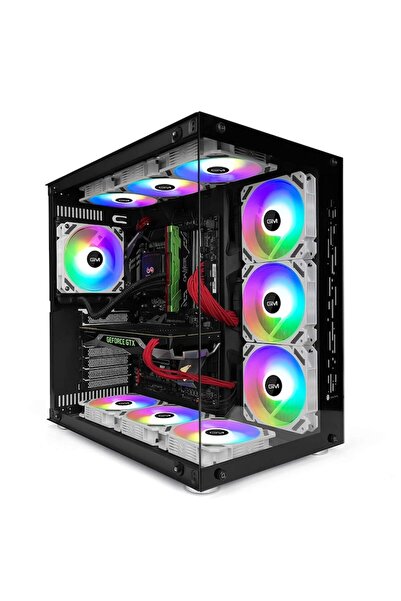 GİM KB-28 RGB 3x 120mm LED Fans with Remote and ARGB Hub