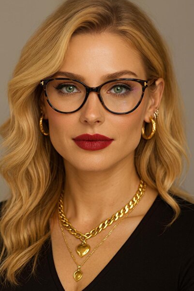 Angel Eyes Blue Light Protection Uv400 Leopard Pattern Women's Glasses