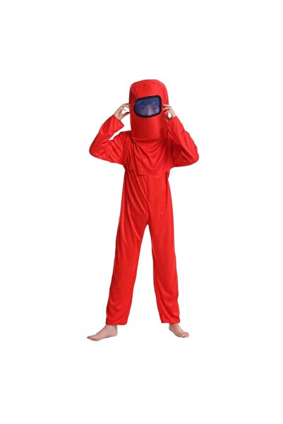 Toybox Kids Astronaut Costume, Among Us Role-Play Costume Set, Red