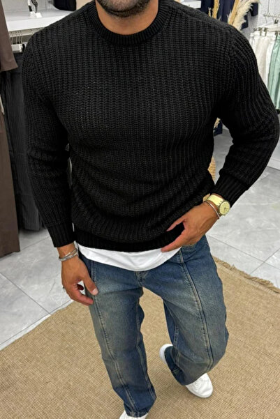 New Deux Men's Oversize Basic Sweater