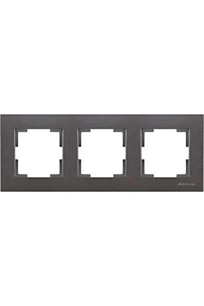 Mutlusan ÜÇLÜ YATAY ÇERÇEVE RİTA ANTRASİT