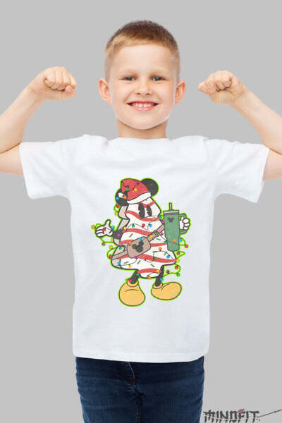 GILDAN Tricou De Craciun Copii Bradut Crazy Cu Soricel Party Baiat