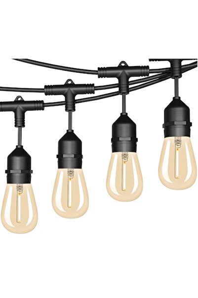 Bomcosy Ghirlandă luminoasă LED de 30 m, rezistentă la apă IP65, 2700K, 30 be...