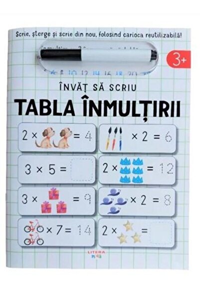Editura Litera Invat sa scriu. Tabla inmultirii, John Poitier