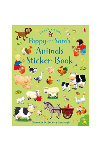 Usborne Sticker book, POPPY AND SAMS ANIMALS STICKER BOOK,