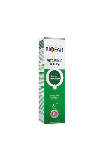 biofar Effervescent Vitamin C 1000 Mg - 20 Tablets