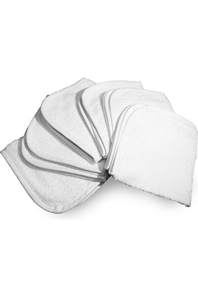 Hotel Linen Klub Deyarco Princess Luxury Pack of 6 Anti-Microbial White Face Towels 30 x 30 cm