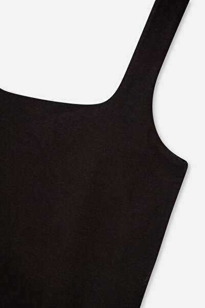 Dagi Black Strap Bamboo Tank Top