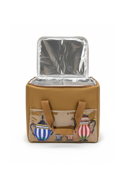 Geneic سلة القهوة والشاي الحرارية بأربع أقسام