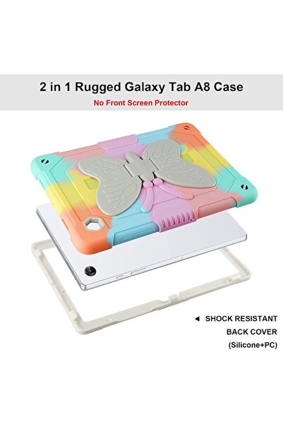 Vofolen case for Samsung Galaxy Tab A8 10.5 (2021) with pen holder, shockproof, butterfly stand, mul
