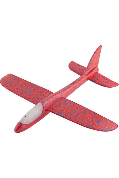 GRAFİX Avion planor din spuma cu luminite - Rosu