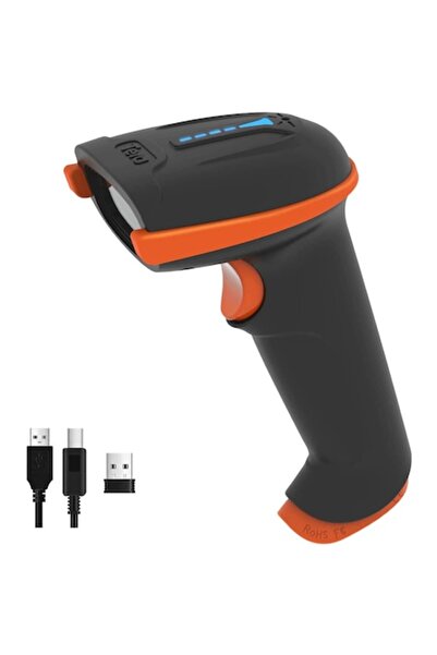 TERA Scaner de coduri de bare wireless 2.4GHz / USB 2.0 portabil 1D/2D/QR, rază de acțiune 100m