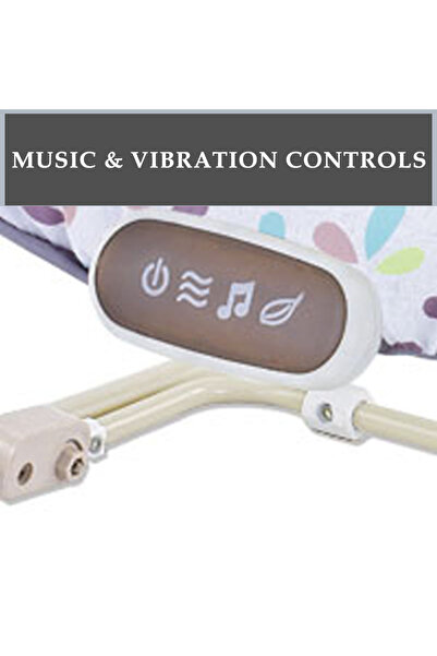 Factory Price - Miller Infant Bouncer With Music & Toys Multicolor - Beige/Grey