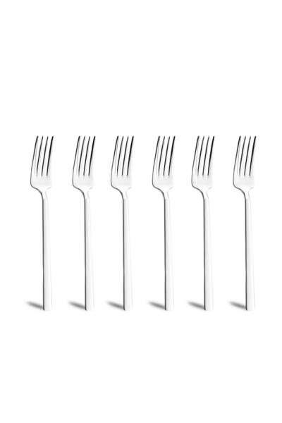 Jumbo 1800 6'lı Çelik Tatlı Çatalı Takımı