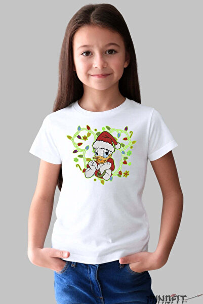 GILDAN Tricou De Craciun Copii Ratusca Daisy Festiva Fata