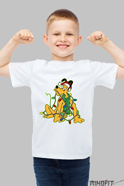 GILDAN Tricou De Craciun Copii Catel Poznas Cu Instalatie Baiat