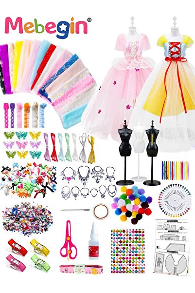 MEBEGIN مجموعة تصميم أزياء مكونة من 448 قطعة للبنات والأطفال، مجموعة تصميم وح...