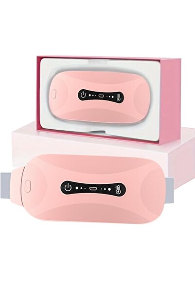 HURRISE Centură de masaj abdominal cu încălzire și vibrații, 3 niveluri de în...