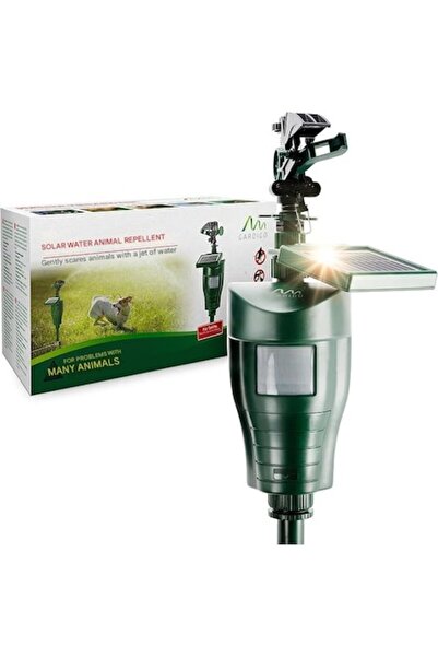 Gardigo Ηλιακό απωθητικό ζώων με υδροβολή και αισθητήρα κίνησης PIR, ρυθμιζόμενη εμβέλεια έως 10 μέτρα