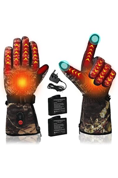 lychee Heated gloves with 3000mAh (7.4V x2) batteries, touchscreen, size L