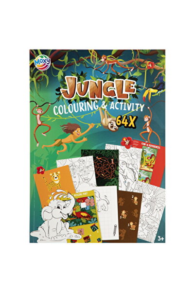 Moxy Carte de colorat cu activitati - Jungla