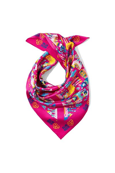 All We Need Is Pets Inca Llama Pink Silk Bandana for Pets – Stylish & Comfortable Pet Accessory