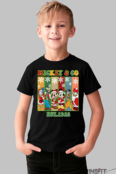 GILDAN Μίκυ και τα Φίλαστρα Χριστουγεννιάτικο Μπλουζάκι για Αγόρια - Γιορτάζο...