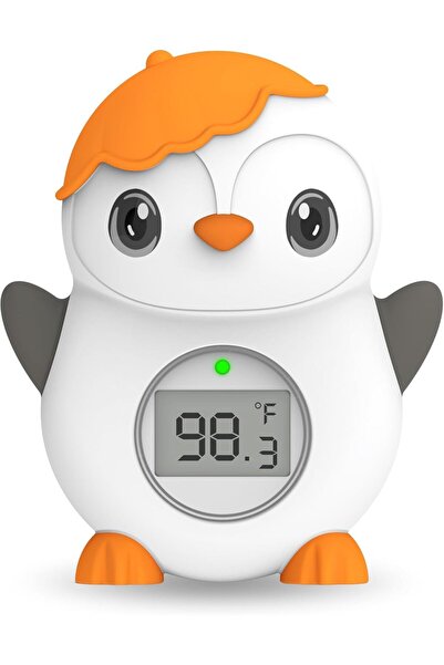 AZONEE Baby Bath Thermometer Floating Penguin LED Digital Water Thermometer for Infants -