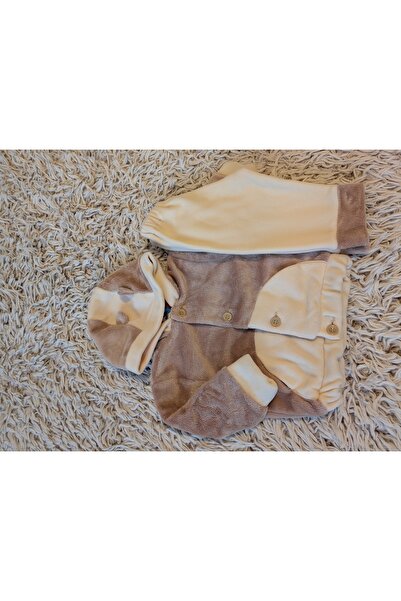 Handmade Minis Boutique Handmade Minis Boutique fluffy set, beige with brown