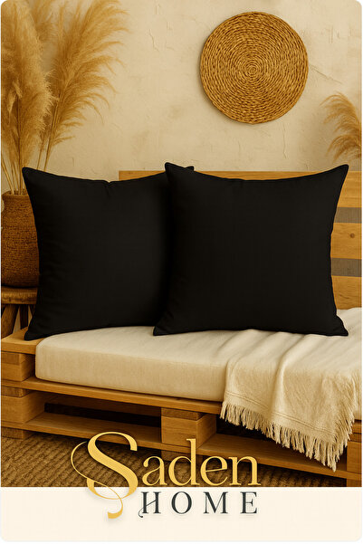 SADEN HOME Solid Color 2-Piece Cushion Cover