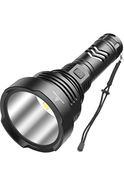 WholeFire LED Flashlight, Aluminum, 100000 lm, XHP90, USB Rechargeable, Black