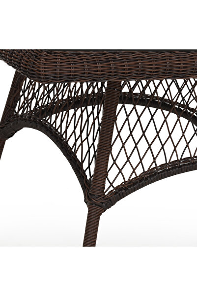 Maison Mex Masã pãtratã grădină/terasă, SUSAN, L.102 l.102 H.75 cm, maro