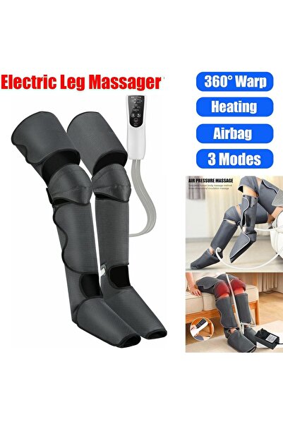 Relax Smart جهاز تدليك الساق والقدم بضغط الهواء من Skid - 3 أوضاع، 3 شدات، 2 موسعات، لفائف قابلة للتعديل، أبيض