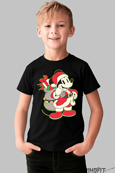 GILDAN Tricou De Craciun Copii Soricel Vesel Cu Sac De Cadouri Baiat